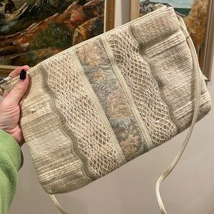 👜 Vintage Accessory Works Tapestry Floral Fabric Purse